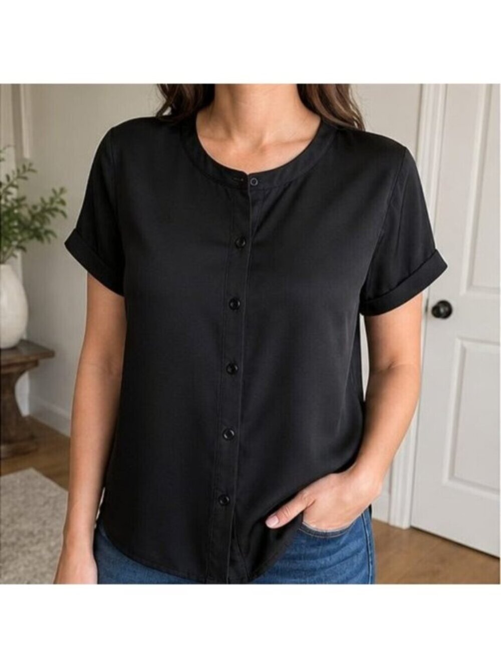 Black Tunic Blouse